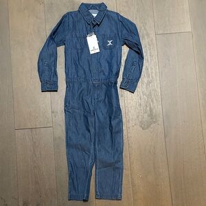 Onepiece Kids Chambray Denim Jumpsuit | Long Sleeve | Size 4/5